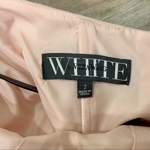 ✅ CLEARANCE White by Vera Wang Blush Halter Bridesmaids Dress - Picture 5 of 10